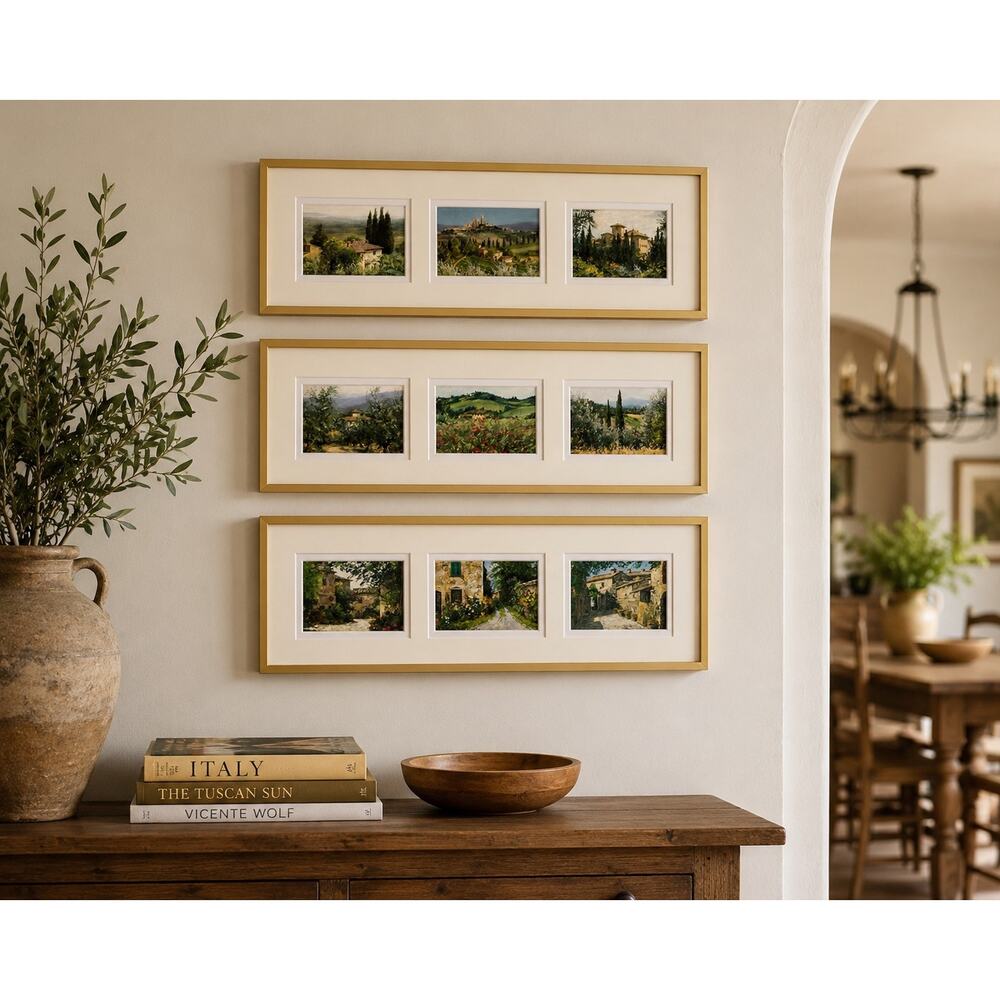 Gordon Breckenridge Tuscany Framed Print Set of 3 Art Gallery in Tuscany Italy